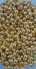 Perlas Bolitas de metal 6mm doradas