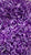 Canutillo largo violeta tornasol