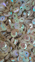 Lentejuela facetada N6 beige nacarado