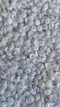 Lentejuela facetada n4 blanca opaca
