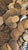 Lentejuela oval dorado metalizado mate