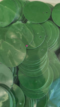 Lentejuelon 20 mm verde opaco