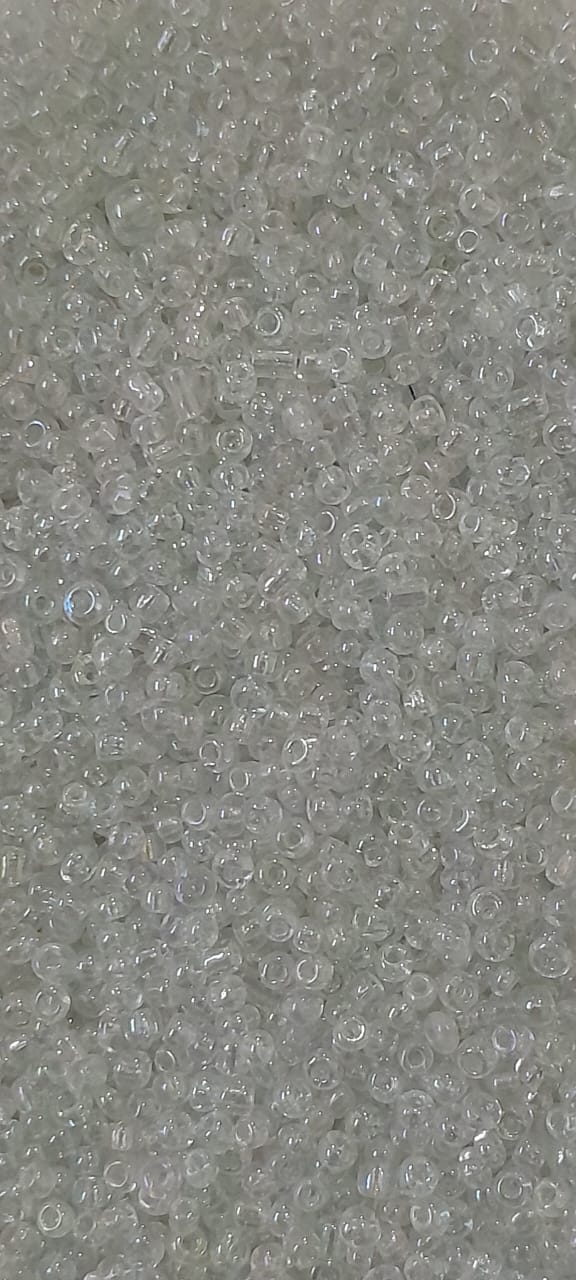 Mostacilla blanco transparente