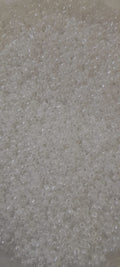 Mostacilla blanco transparente brillante