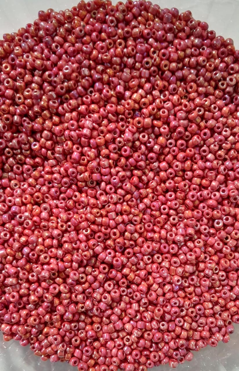 Mostacilla roja perlada tornasol