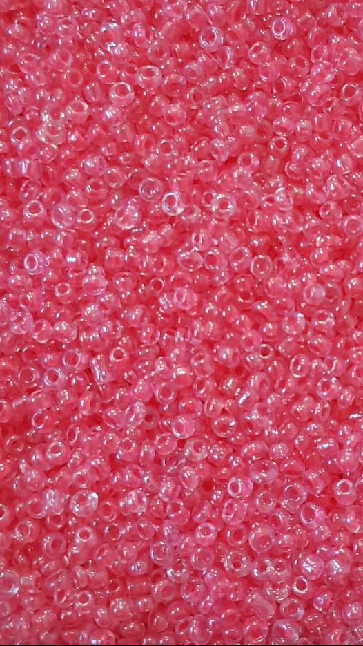 Mostacilla rosa transparente tornasol