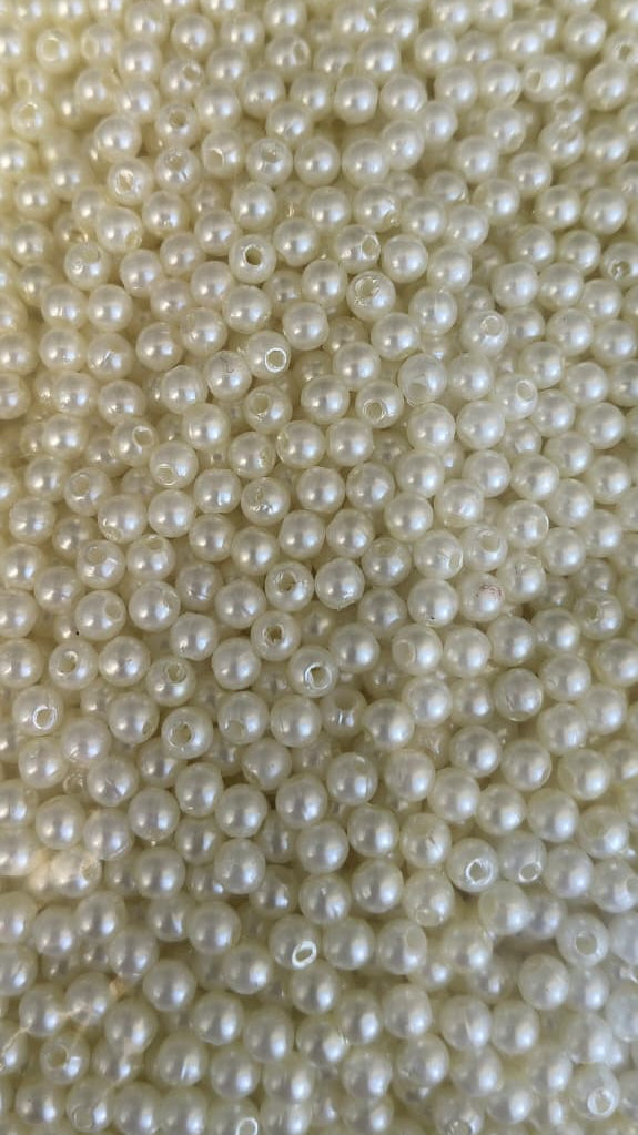 Perlas 3mm blanco natural