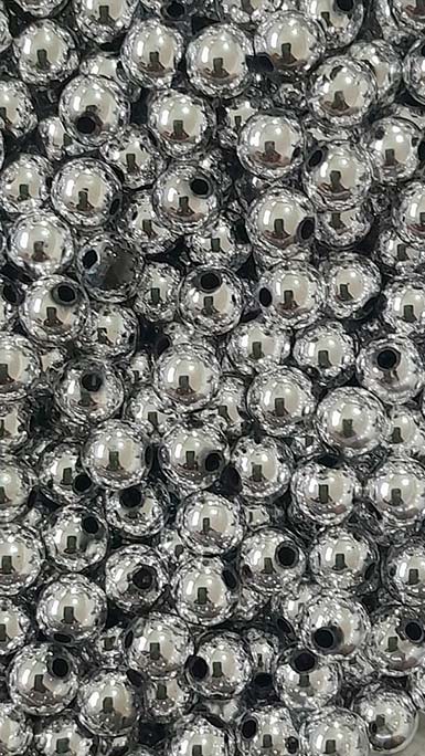 Perla metalizada plastica 4mm