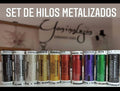 Set de 10 hilos metalizados