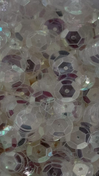 Lentejuela cuvette transparente tornasol 5mm
